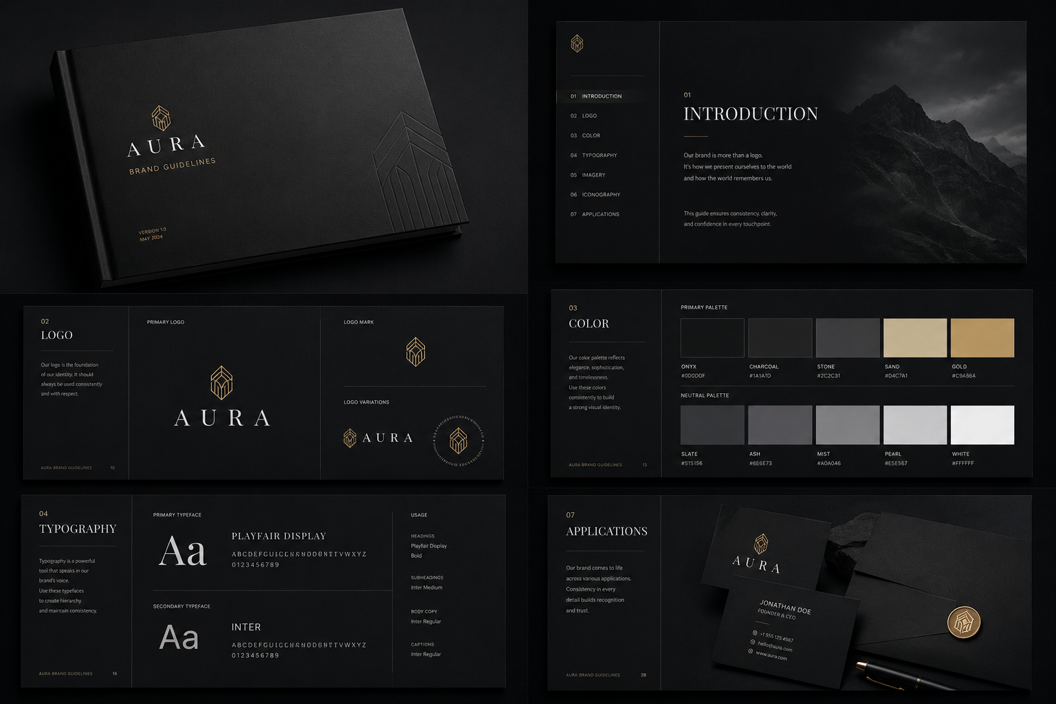 Brand identity design presentation